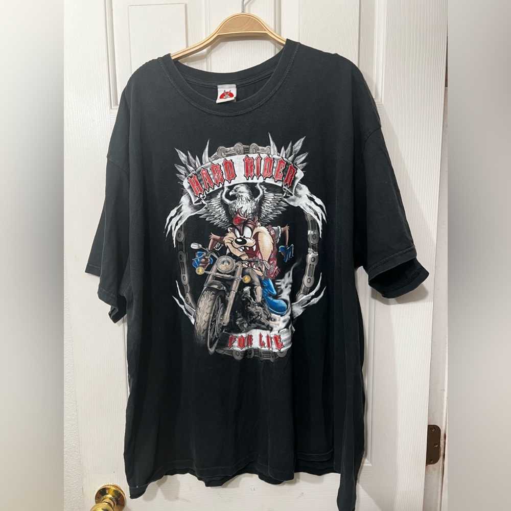 Taz “Hard Rider for Life” Looney Tunes tee